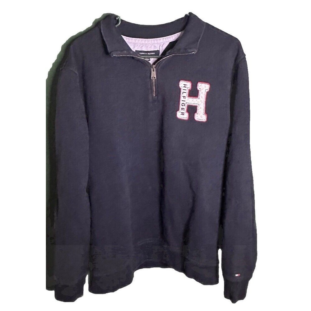 Vintage Y2K Tommy Hilfiger 1/4 Zip Polo Sweatshirt